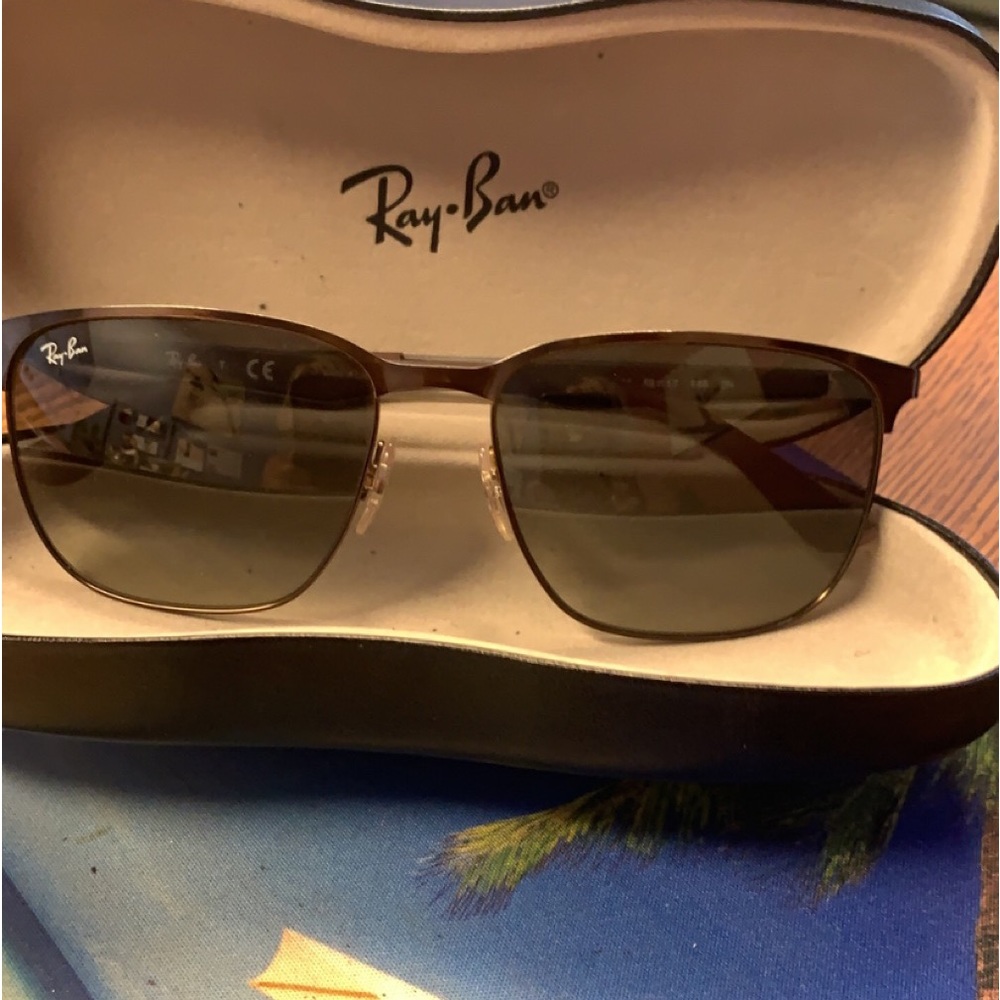 Ray-Ban rb3569  121/11 Sunglasses-light brown..comes with case : )